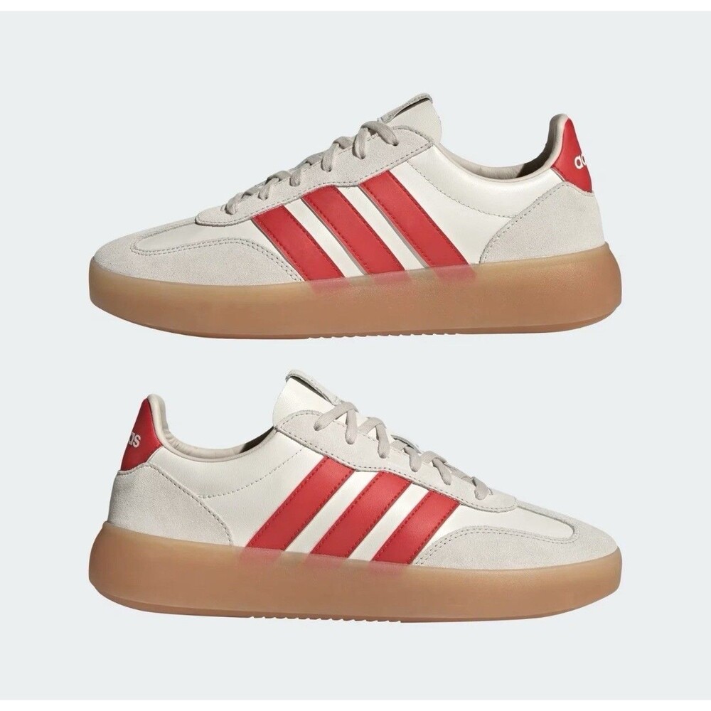 Adidas Barreda Decode Lux Men Shoes Off White Scarlet JR1231 Casual Comfort